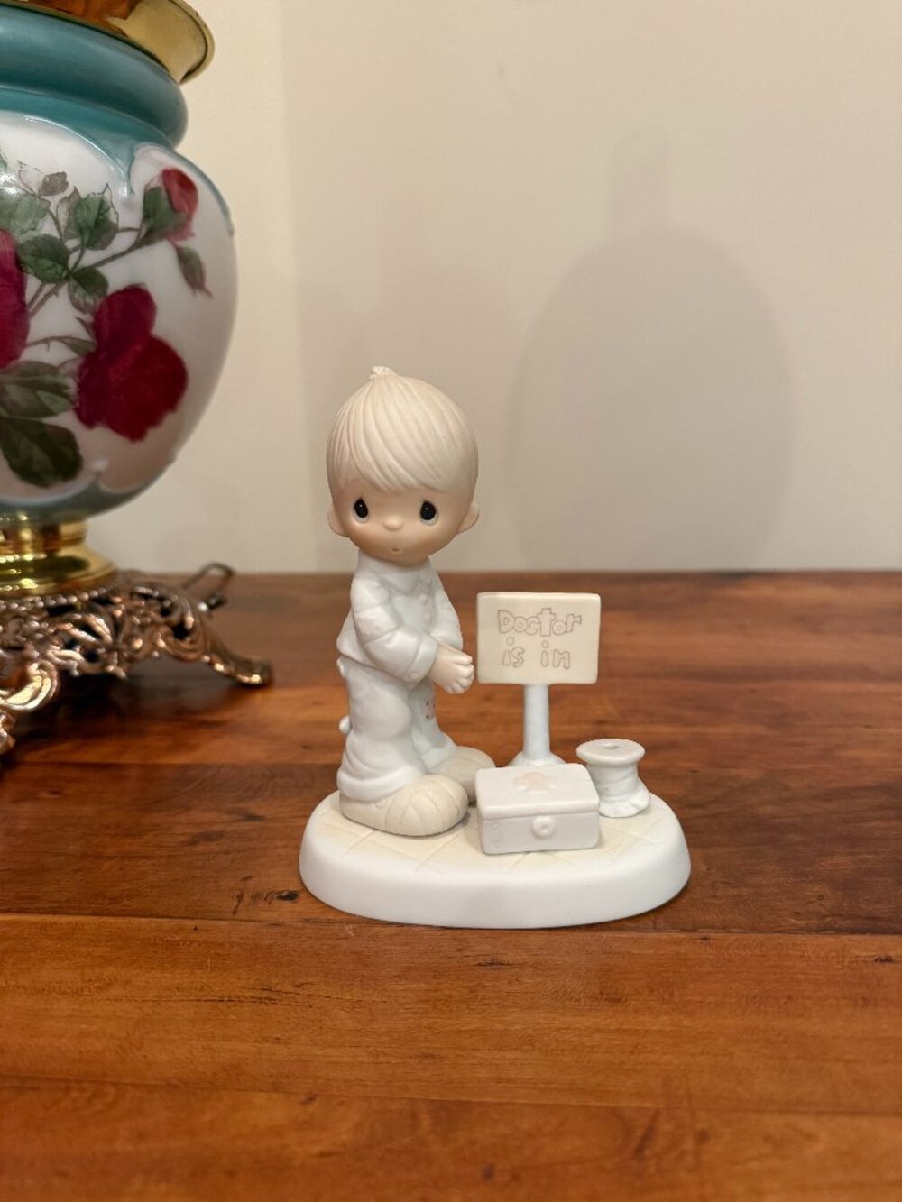 Precious Moments Lord Give Me Patience figurine 1981 Jonathan & David
